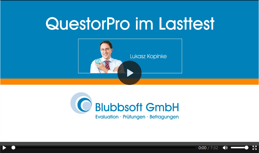 Video jetzt im Forum anschauen Neu im Videoblog: QuestorPro im Lasttest