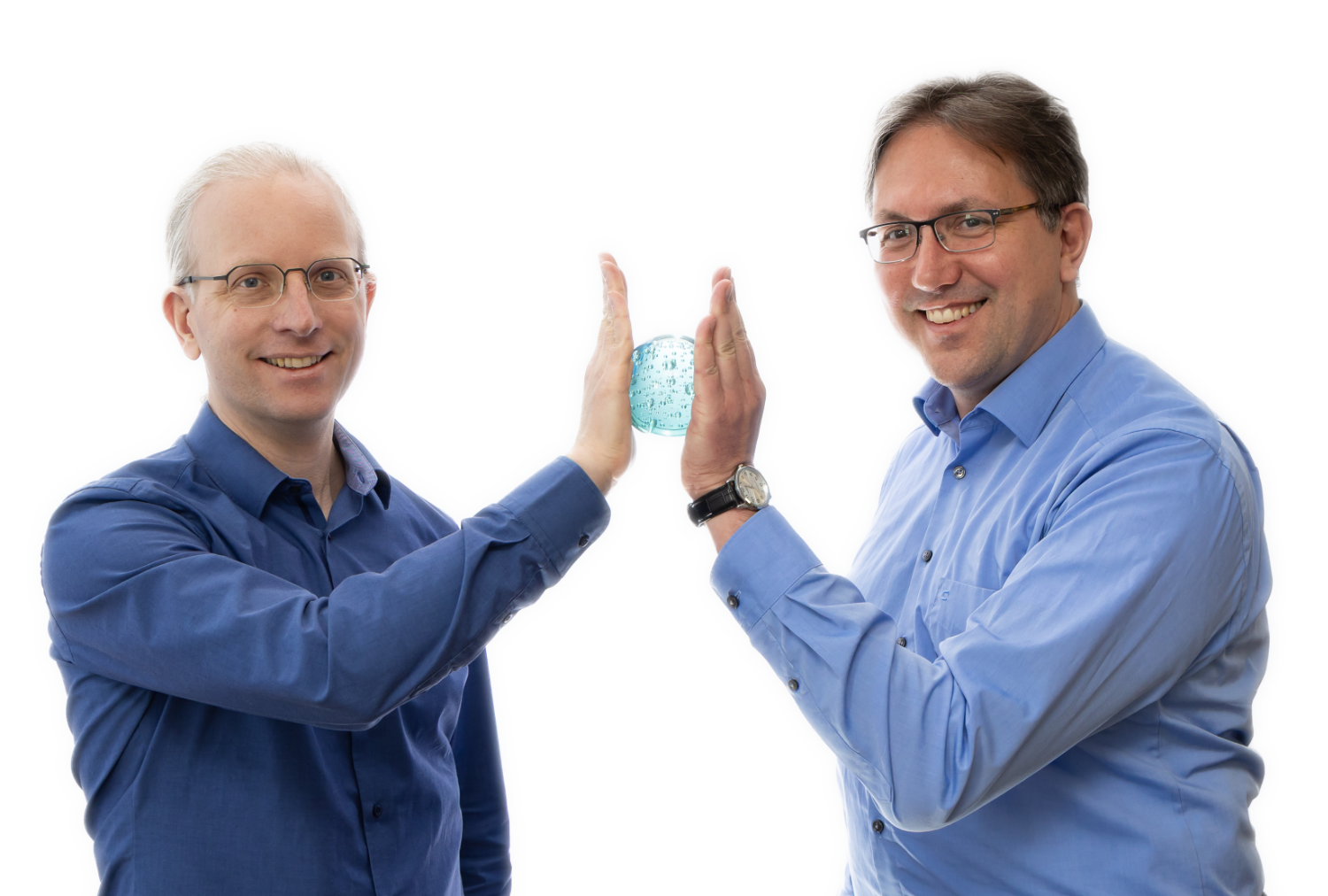 Ein Foto der beiden Geschäftsführer von Blubbsoft