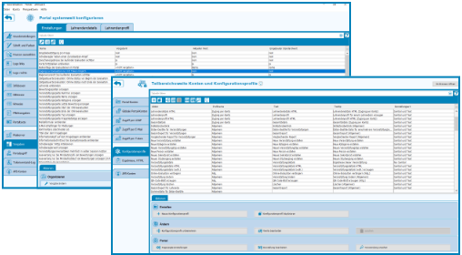 Verwenden Sie einmal erstellte Fragenkataloge und Einstellungen wieder und sparen so Zeit. Bildschirmfoto von den Vorgaben und Konfigurationsprofilen in Zensus