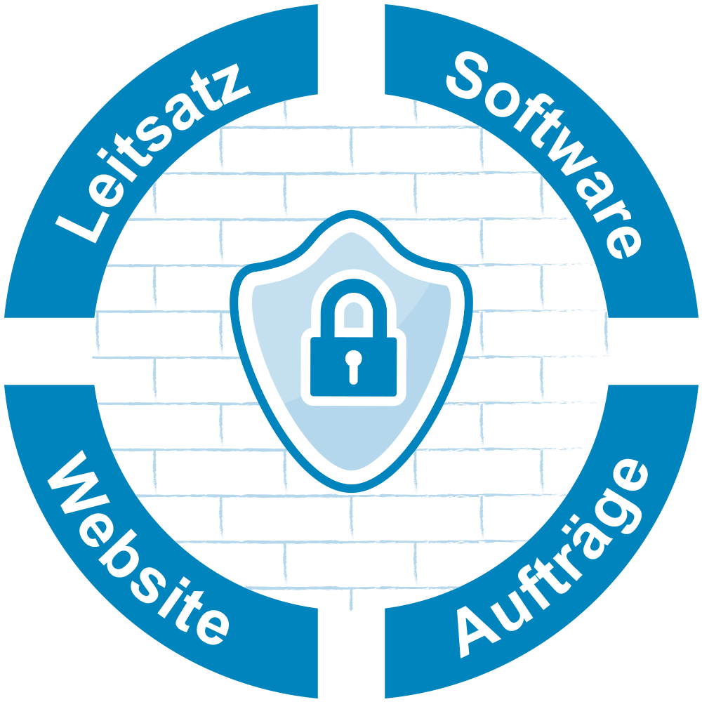 Datenschutz-Mauer-Grafik